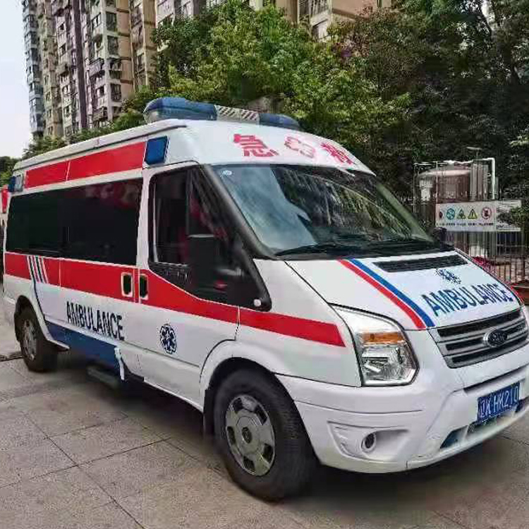 山丹长途救护车护送病人返乡